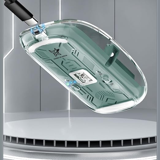 Transparent Wireless Bluetooth Rechargeable Mouse