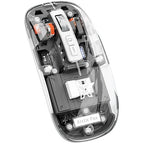 Transparent Wireless Bluetooth Rechargeable Mouse