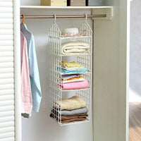 5-Layer Hanging Foldable Cloth Rack – Closet Storage Organizer