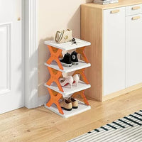 4-Layer Foldable Shoe Rack – Multifunctional Entryway Storage