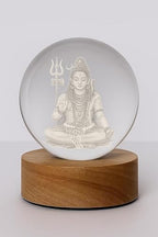 Shiv Ji 3D Crystal Ball LED Night Lamp