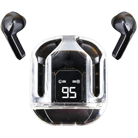 Crystal Transparent Wireless Bluetooth Earbuds