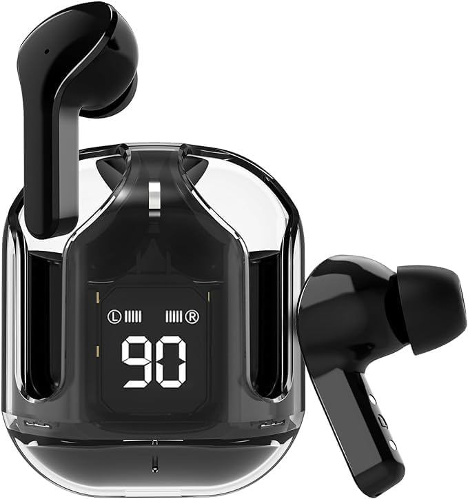 Crystal Transparent Wireless Bluetooth Earbuds