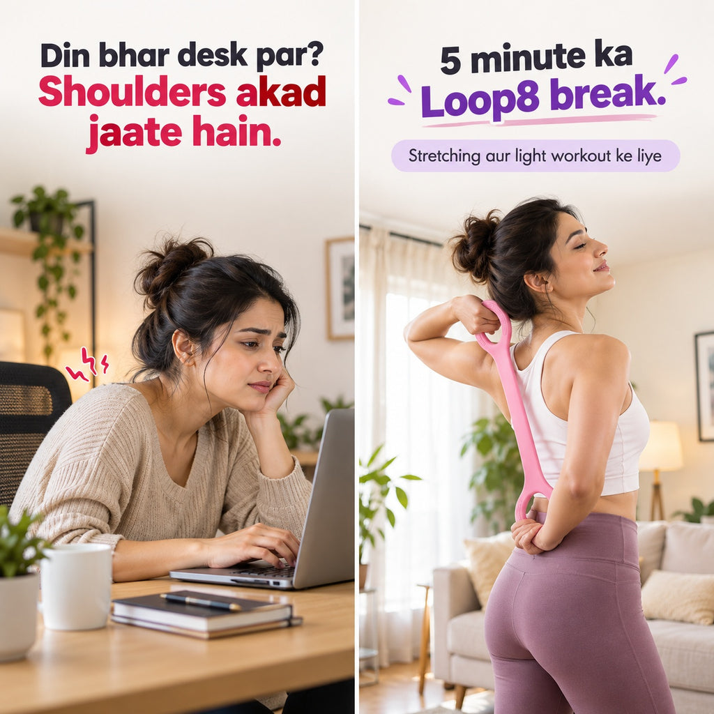 SahiFlex Loop8 – Yoga & Stretch Band (Pack of 2)