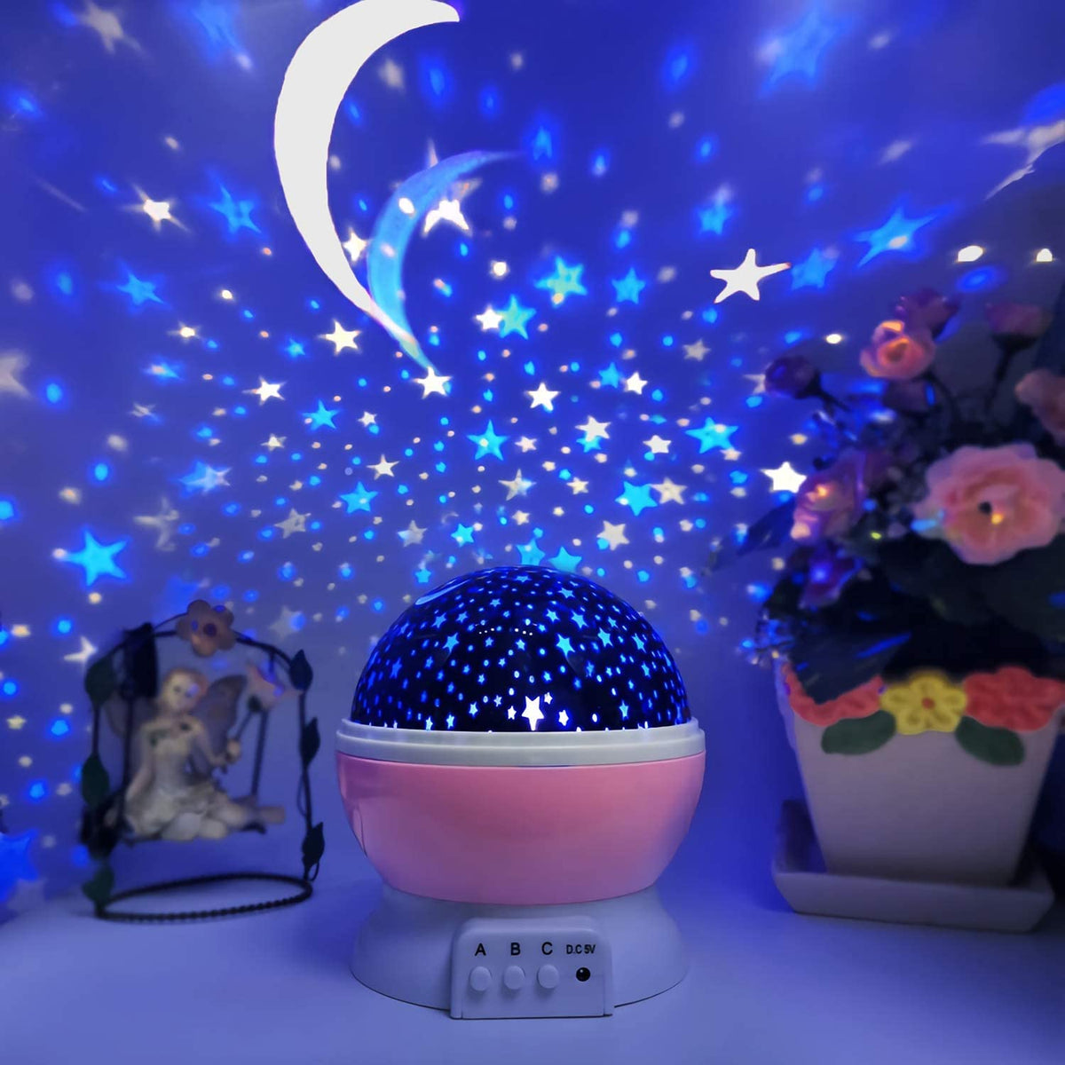 Galaxy Star Projector Night Light – Rotating LED