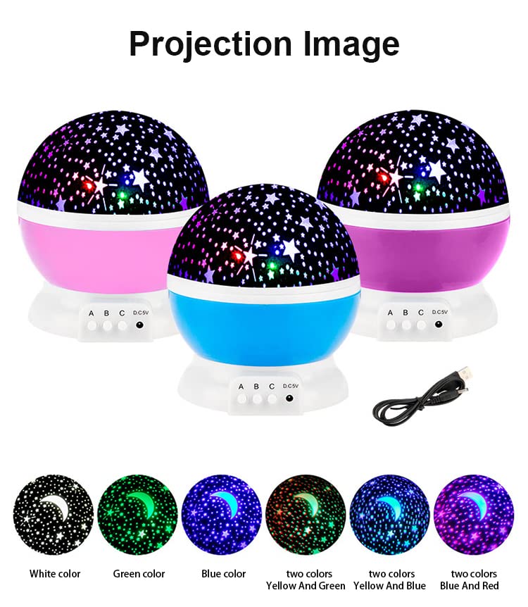 Galaxy Star Projector Night Light – Rotating LED