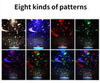 Galaxy Star Projector Night Light – Rotating LED